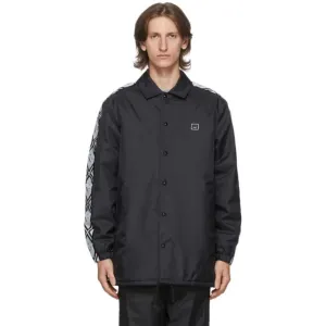 Acne Studios Black Face Motif Coach Jacket