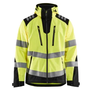 BREATHABLE HI-VIS SOFTSHELL JACKET - 3399-Yellow Black | Blaklader 47882513