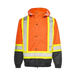 Ground Force Hi-Vis Mens 3-in-1 Winter Safety Jacket, Orange, Class 2, 4 Sizes
