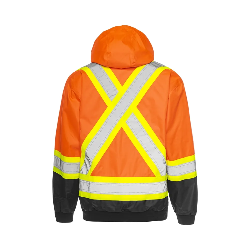Ground Force Hi-Vis Mens 3-in-1 Winter Safety Jacket, Orange, Class 2, 4 Sizes
