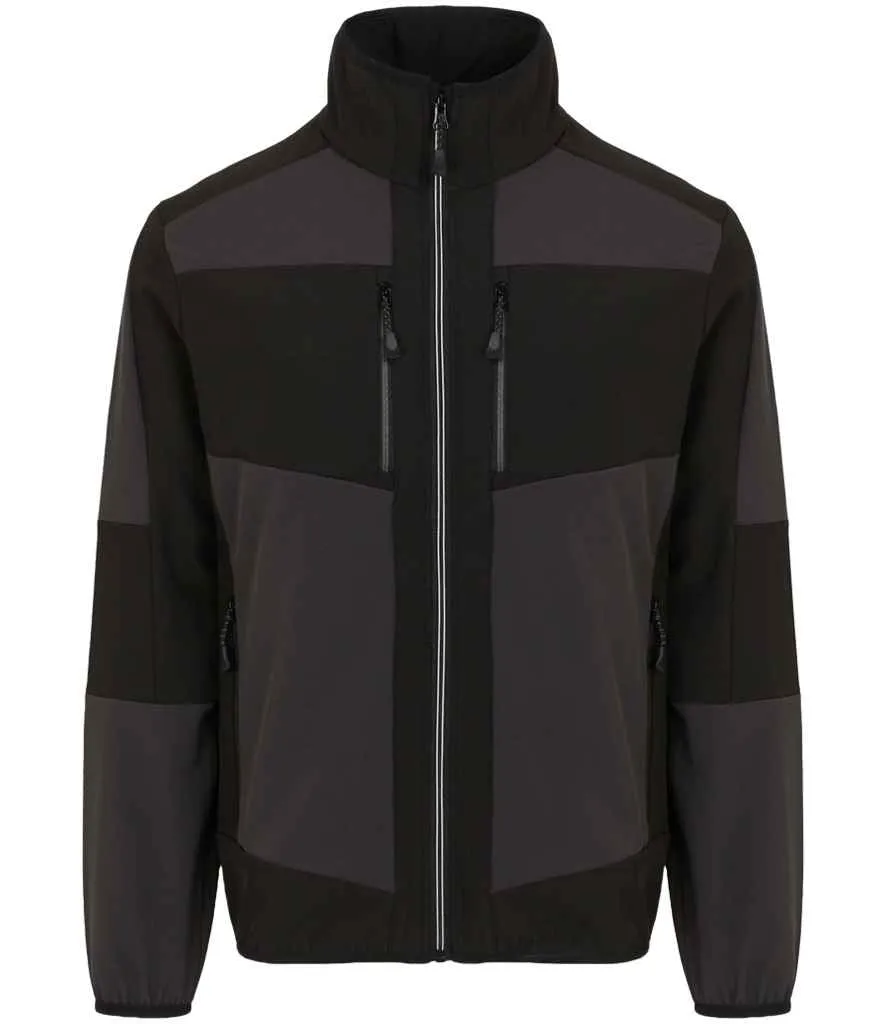 Regatta E-Volve Unisex Two Layer Soft Shell Jacket | Ash/Black