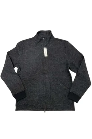 THE EVANS JACKET Navy Birdseye Wool