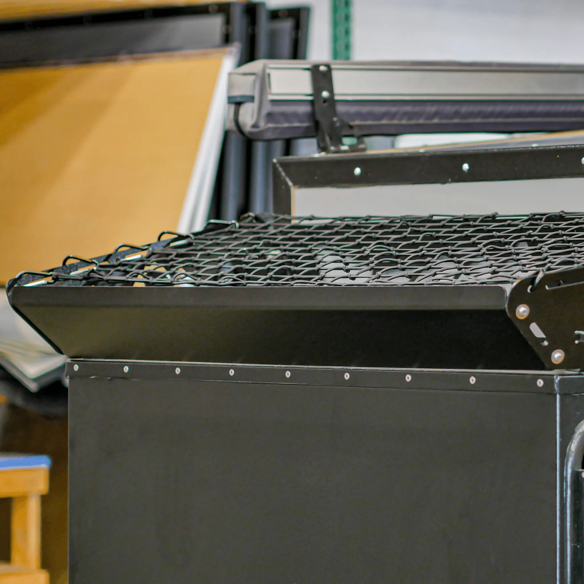 Toolbox Luggage Rack and Net