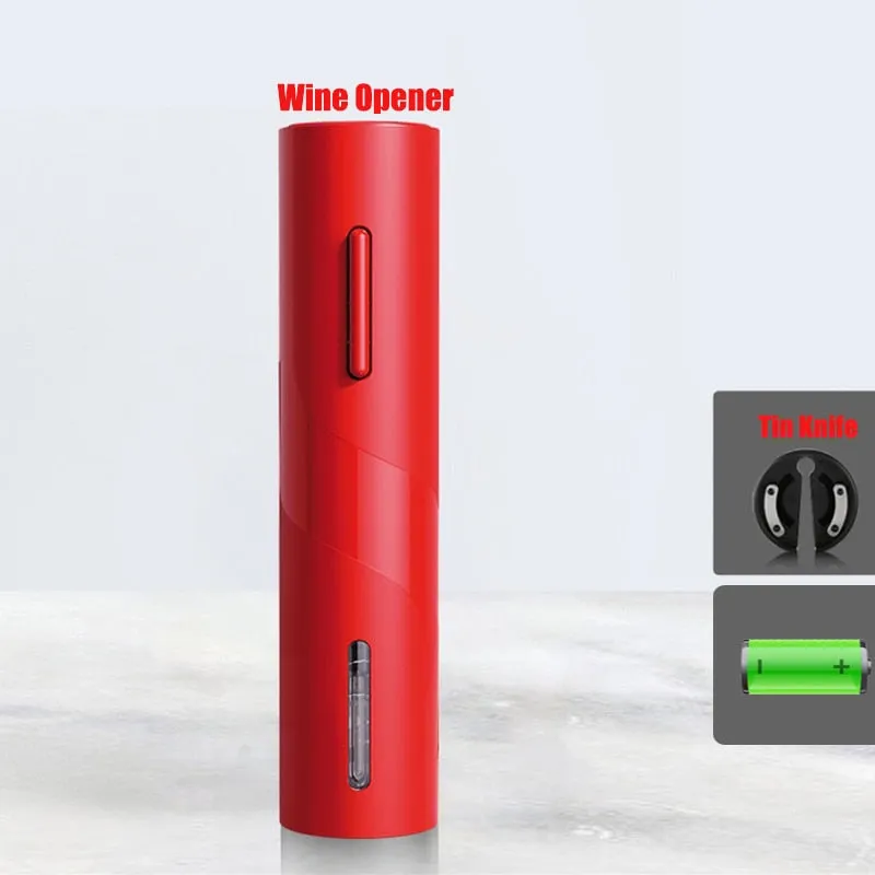 Wine Opener with Automatic Corkscrew and Cap Opener
