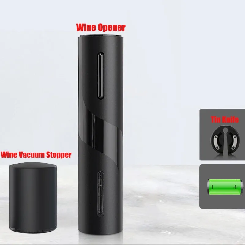 Wine Opener with Automatic Corkscrew and Cap Opener