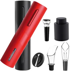 Wine Opener with Automatic Corkscrew and Cap Opener